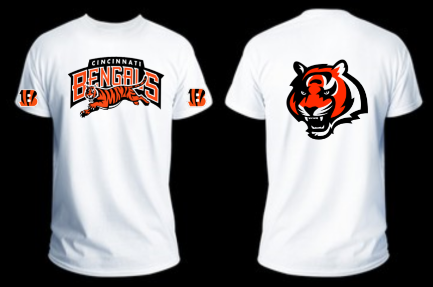 Gildan Cincinnati Bengals Helmet Logo T-Shirt White 3XL