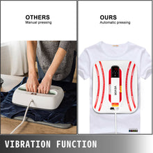 Load image into Gallery viewer, *HANDS FREE VIBRATING FUNCTION* 12x10 Portable Heat Press Machine *Red OR Blue* EASY TOUCH DISPLAY** DOUBLE TUBE HEATING**