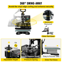 Load image into Gallery viewer, 2 In 1 * T shirts & Hats * 15x15  Heat Press * 360 Rotation