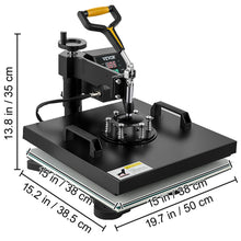 Load image into Gallery viewer, 2 In 1 * T shirts & Hats * 15x15  Heat Press * 360 Rotation