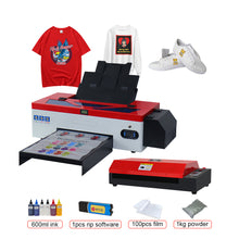 Load image into Gallery viewer, A3 DTF Printing Machine Heat Transfer pet film caps* jeans* hoodies* t shirts  {w or w/o Oven}