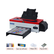 Load image into Gallery viewer, A3 DTF Printing Machine Heat Transfer pet film caps* jeans* hoodies* t shirts  {w or w/o Oven}