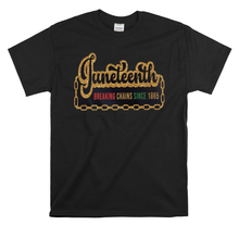 Load image into Gallery viewer, Juneteenth; Breaking Chains Since 1865 (Gold Glitter)
